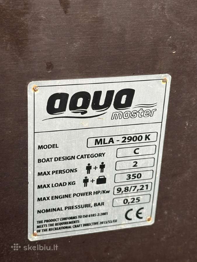 Aqua Master 290 cm guminė valtis - nuotraukos Nr. 18