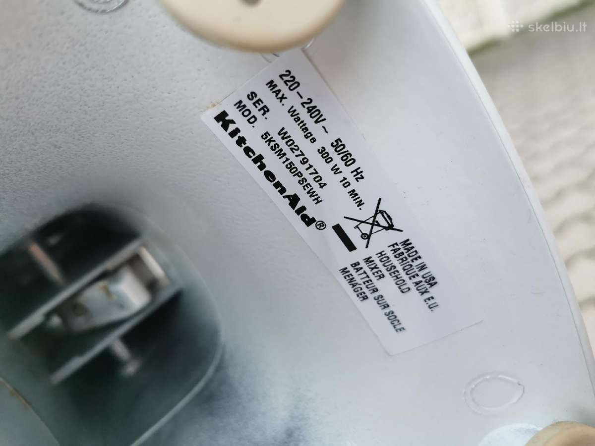 Kitchenaid Artisan 5ksm150psewh - nuotraukos Nr. 9