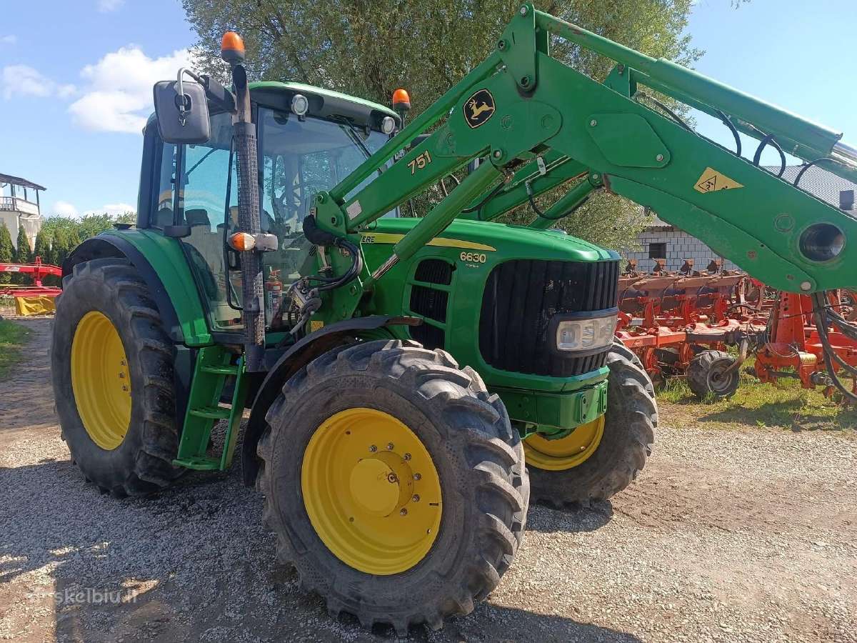 Traktorius john deere 6630 su krautuvu - nuotraukos Nr. 3