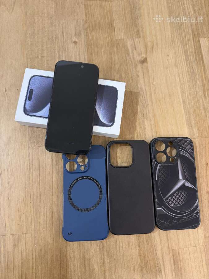 Apple iPhone 15 Pro 256 GB Blue Titanium – 90% - nuotraukos Nr. 3