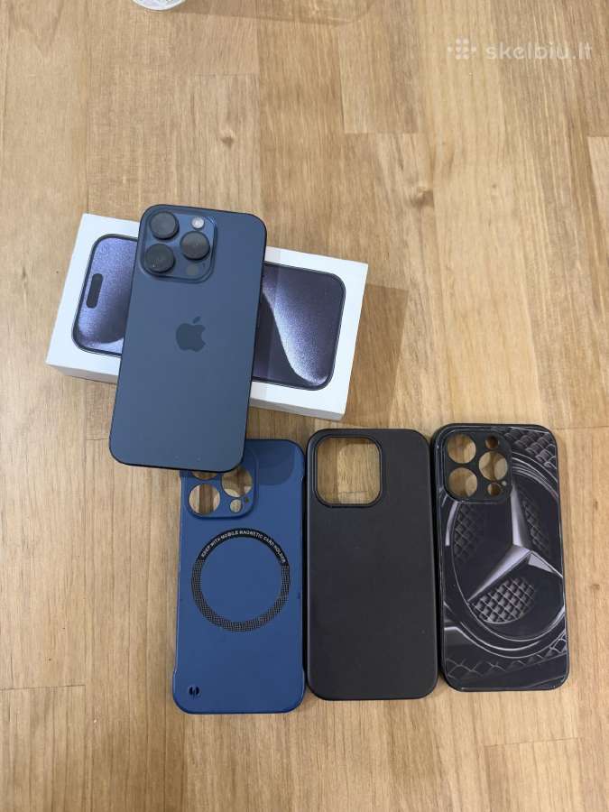 Apple iPhone 15 Pro 256 GB Blue Titanium – 90% - nuotraukos Nr. 4