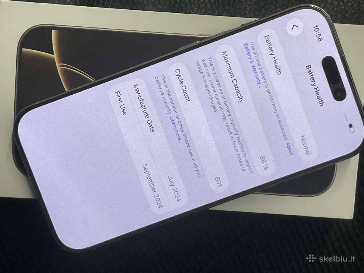 iPhone 16 pro 128gb - nuotraukos Nr. 3