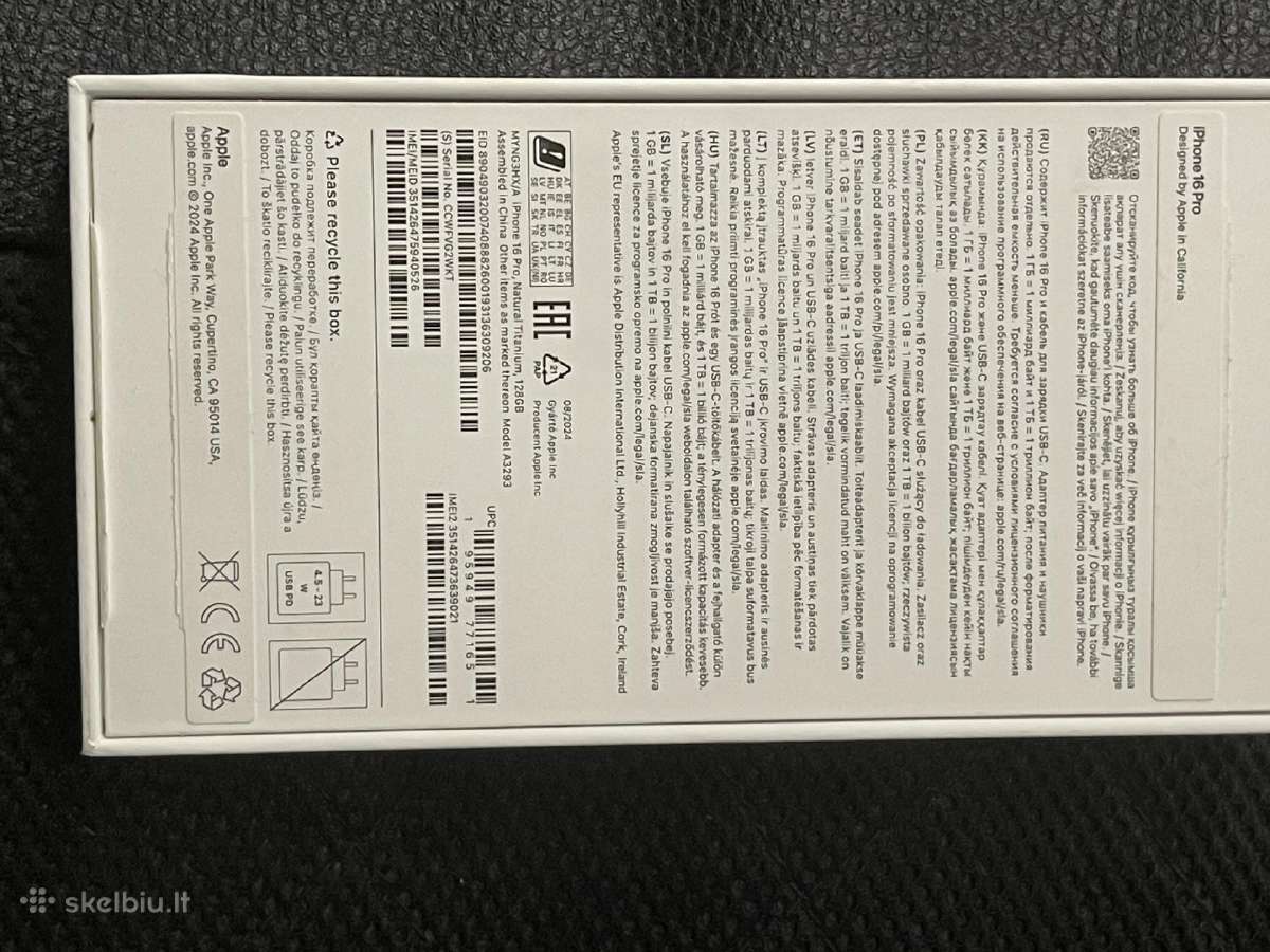 iPhone 16 pro 128gb - nuotraukos Nr. 4