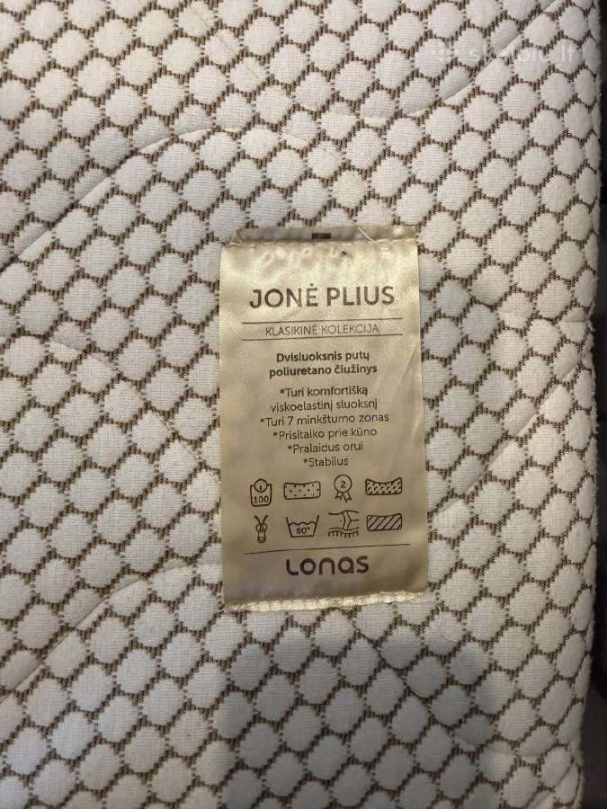 Lova + Jonė Plus Čiužinys 90200 - nuotraukos Nr. 6