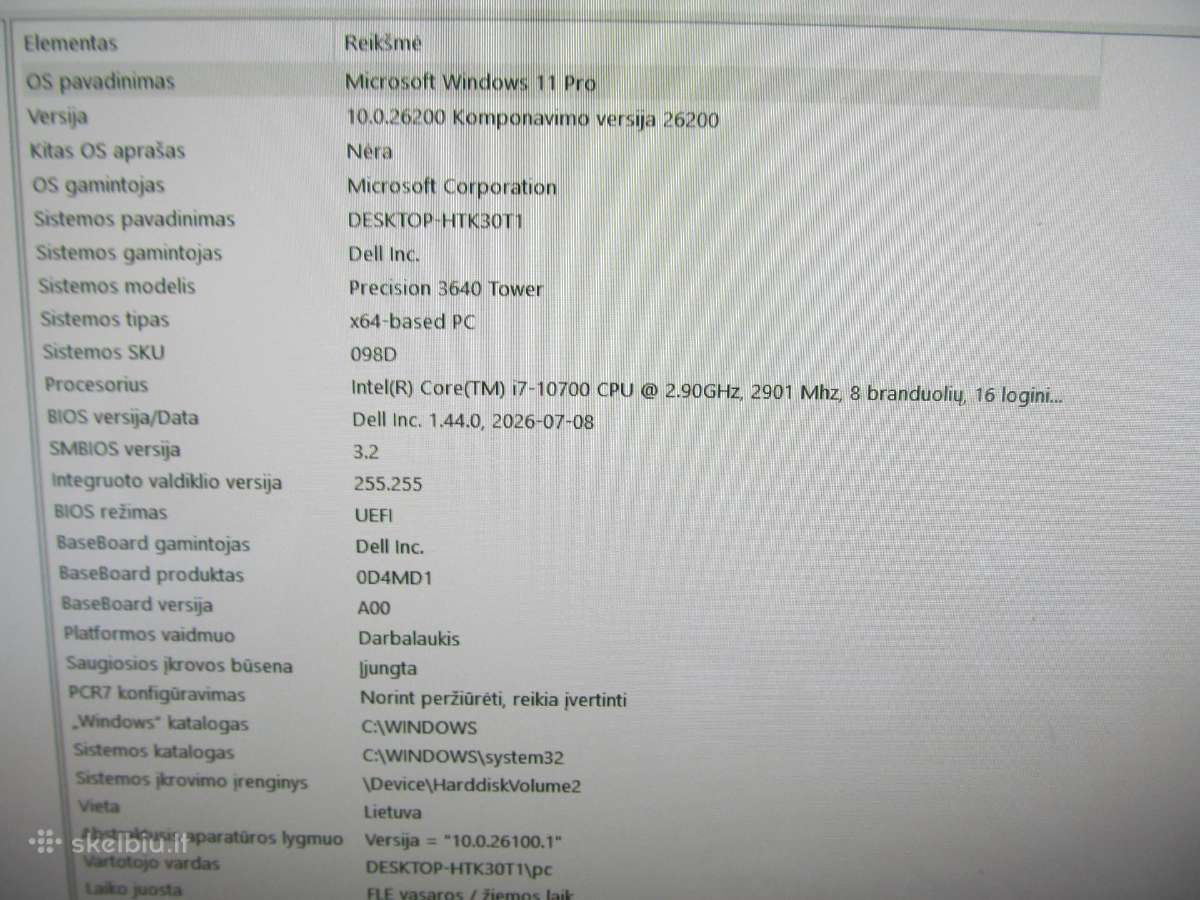 Dell Precision 3640 - nuotraukos Nr. 8