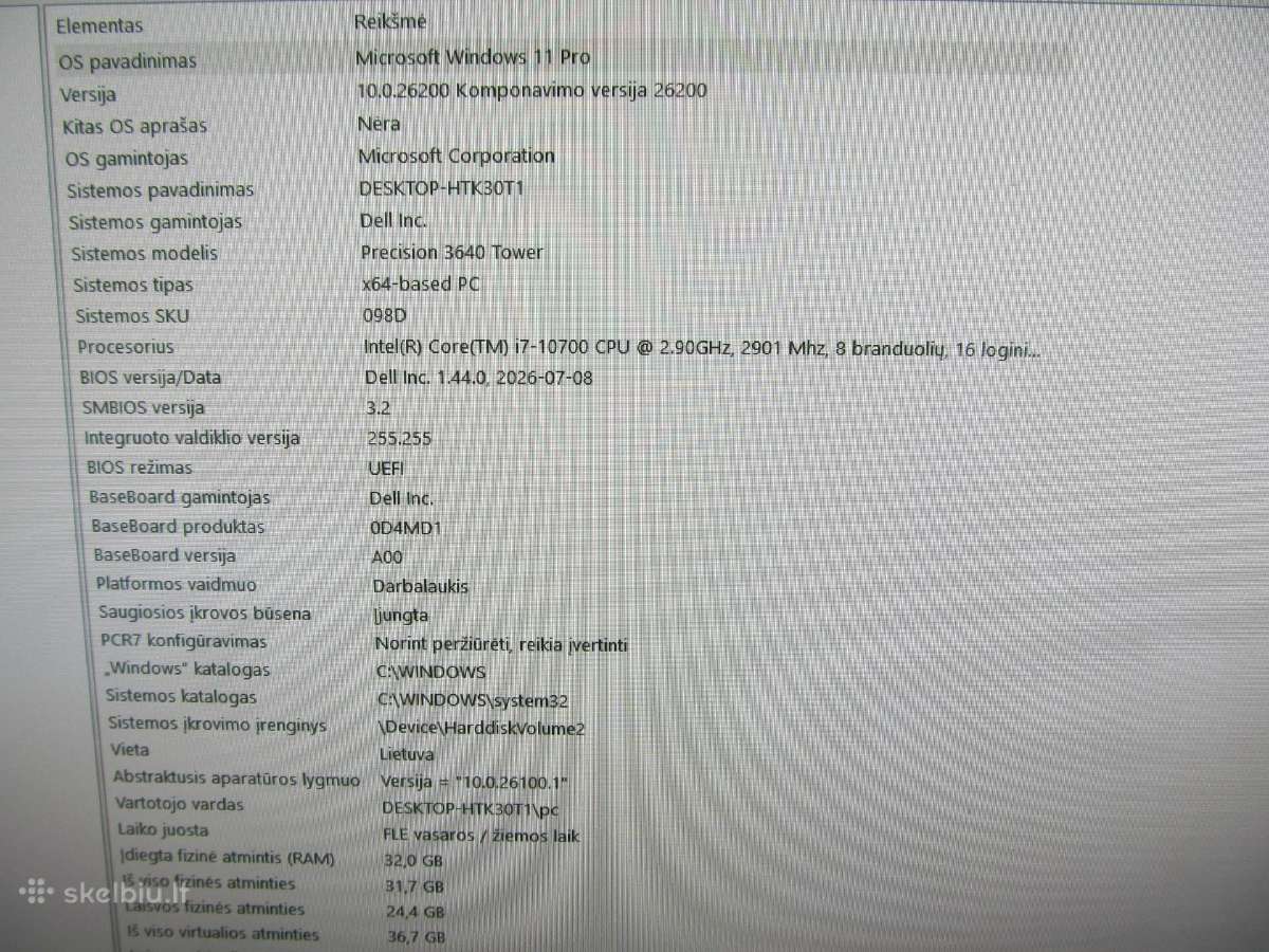 Dell Precision 3640 - nuotraukos Nr. 9