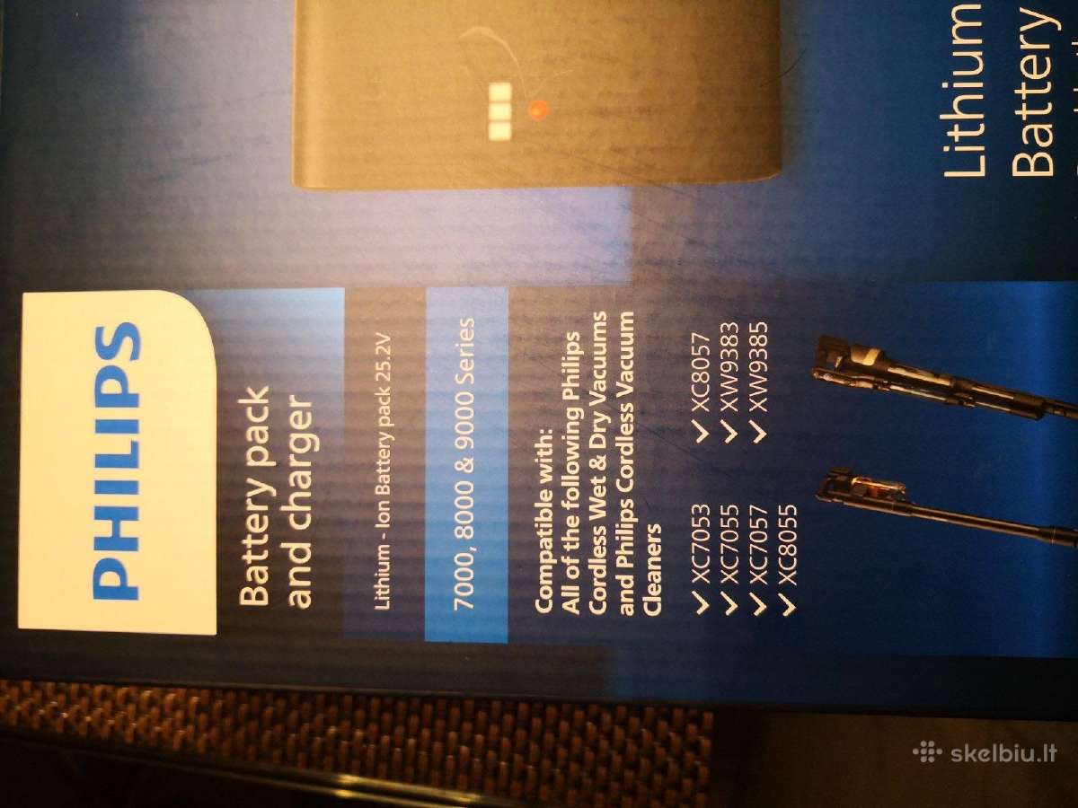 Philips Dulkių siurblio baterija ir pakrovejas - nuotraukos Nr. 3