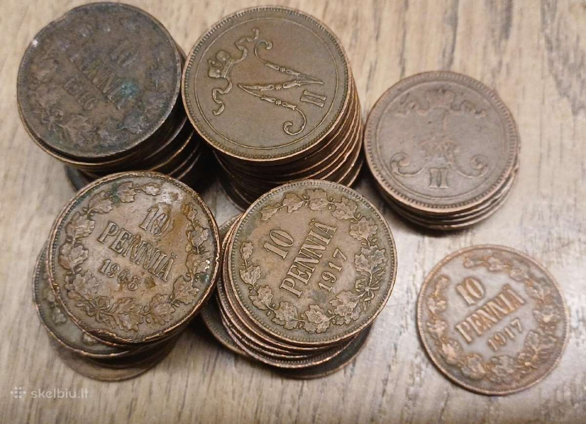 Suomija monetos iki 1917 m. 56 vnt - nuotraukos Nr. 4