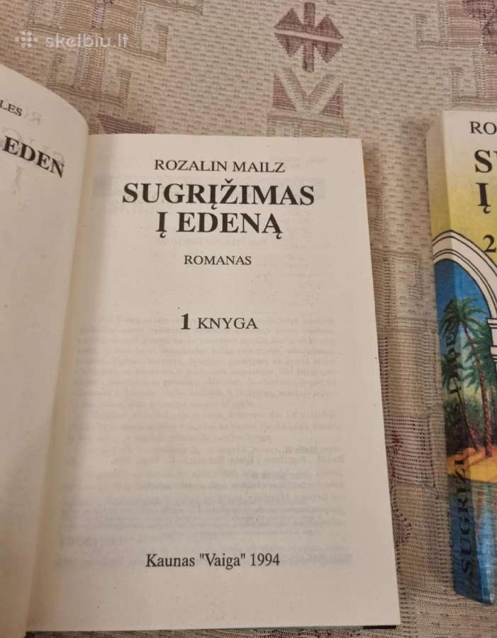 Sugrįžimas į Edeną 1 ir 2 knyga - nuotraukos Nr. 3