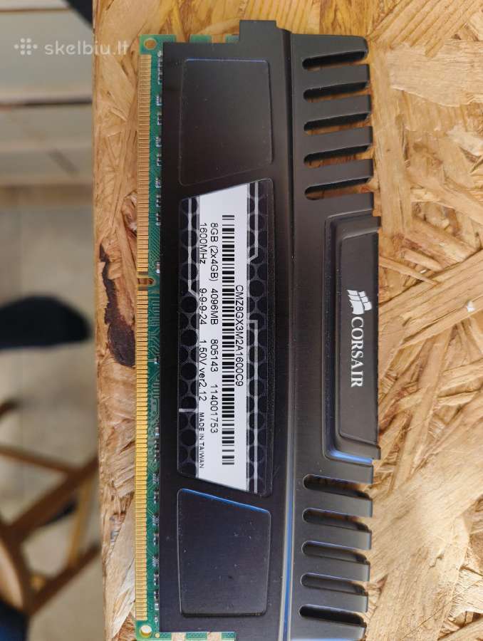 Corsair Ddr3 4gb 1600mhz - nuotraukos Nr. 2