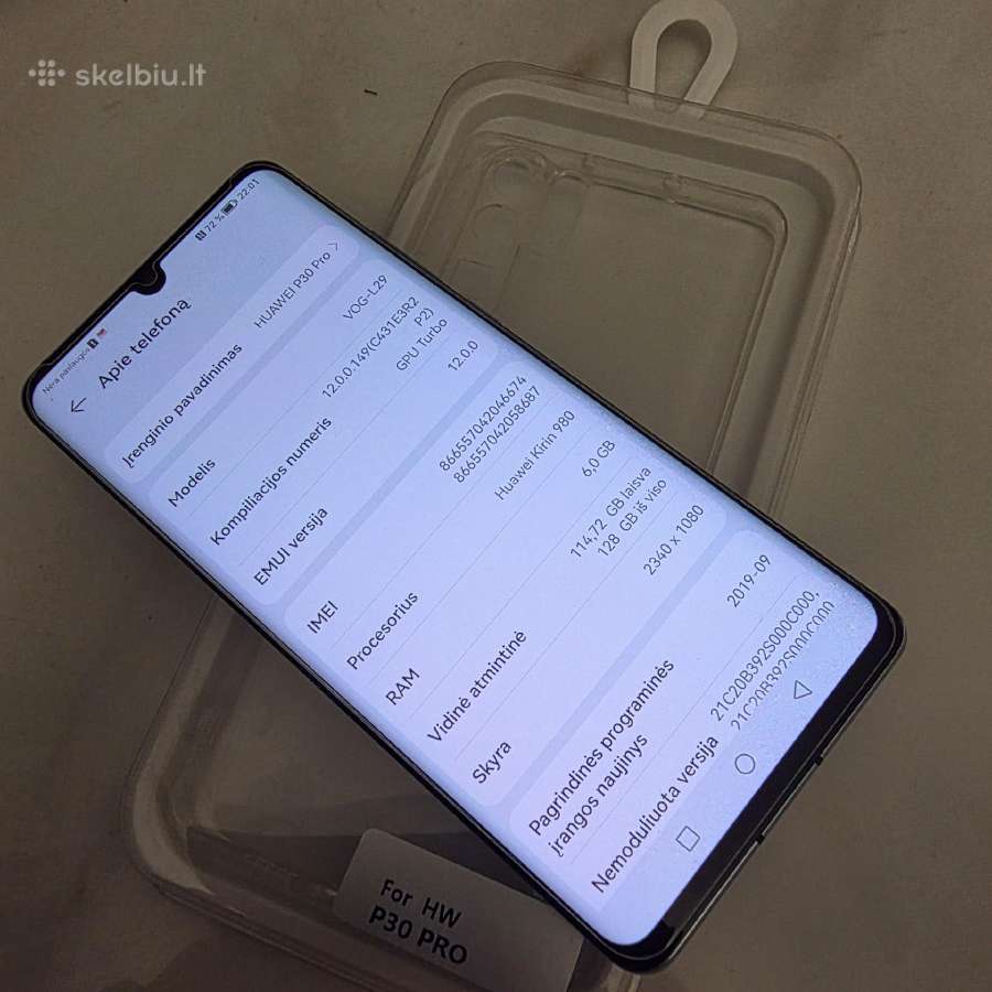 Parduodu Huawei P30 Pro - nuotraukos Nr. 3