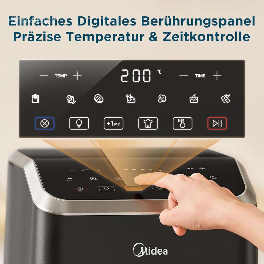 „midea“ karšto oro gruzdintuvė, 5l - nuotraukos Nr. 3