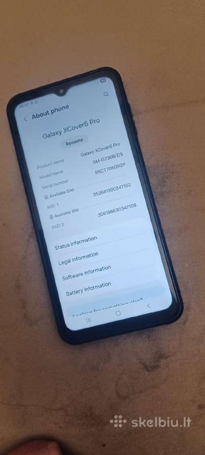 Parduodu Samsung Xcover 6 Pro - nuotraukos Nr. 6