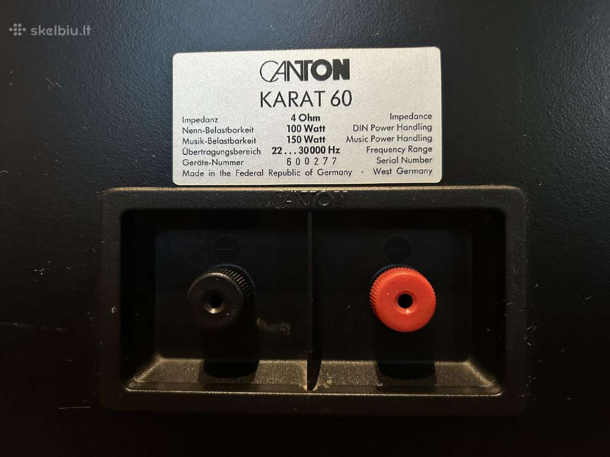 Kolonėlės Canton Karat 60 - nuotraukos Nr. 8