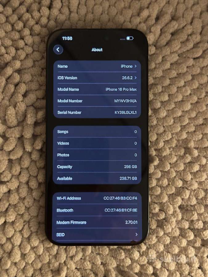 iPhone 16 Pro Max 256gb - nuotraukos Nr. 4
