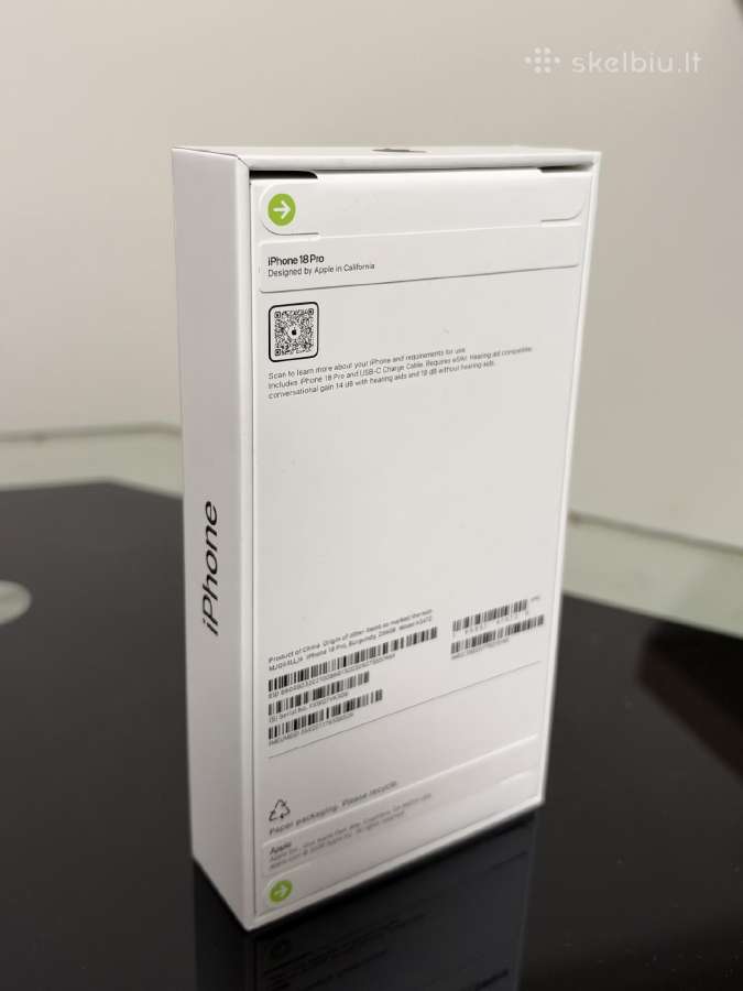 Naujas iPhone 18 Pro 256gb Burgundy - nuotraukos Nr. 2