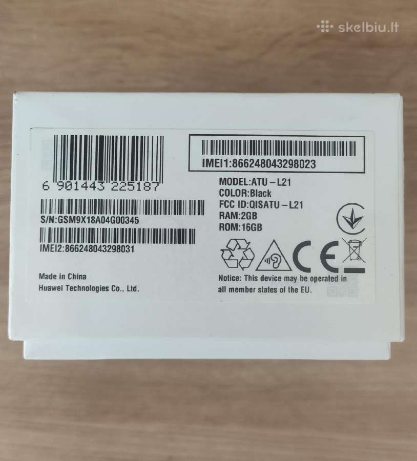 Huawei y6 Atu-l21 2/16 GB - nuotraukos Nr. 4