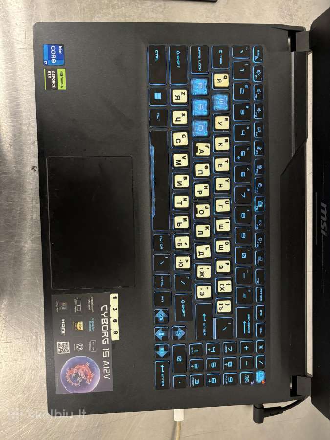 Žaidimų nešiojamasis kompiuter Msi Cyborg 15 A12v - nuotraukos Nr. 9