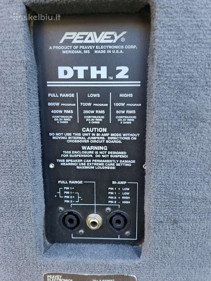 Vintazines, retos garso kolonėlės Peavey dth 2 - nuotraukos Nr. 8