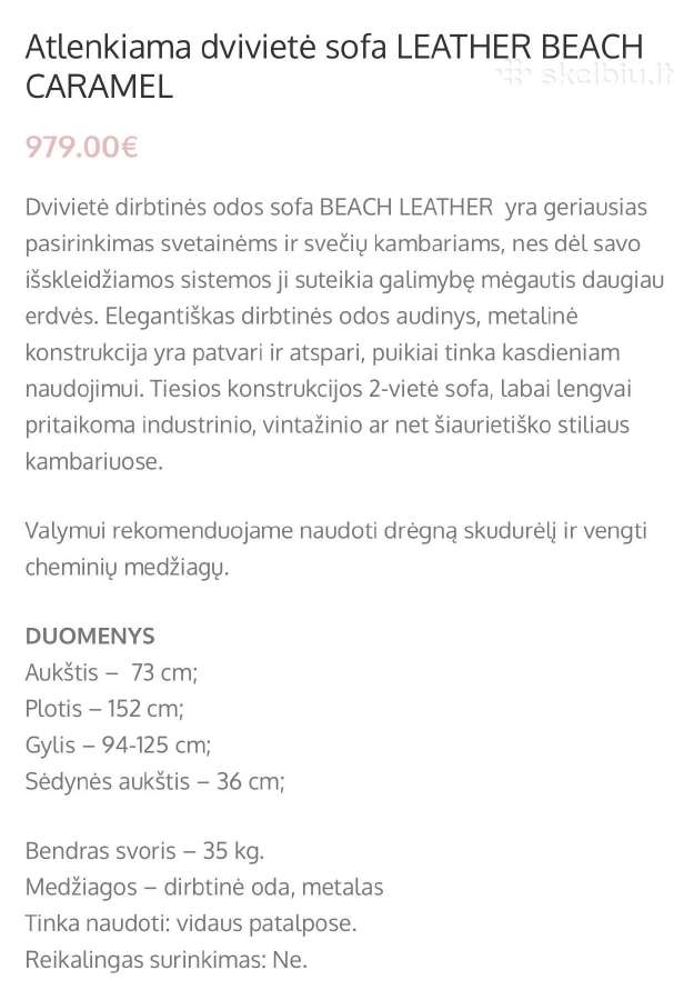 Mattin dvivietė sofa-lova, 152 cm – kaip nauja - nuotraukos Nr. 9