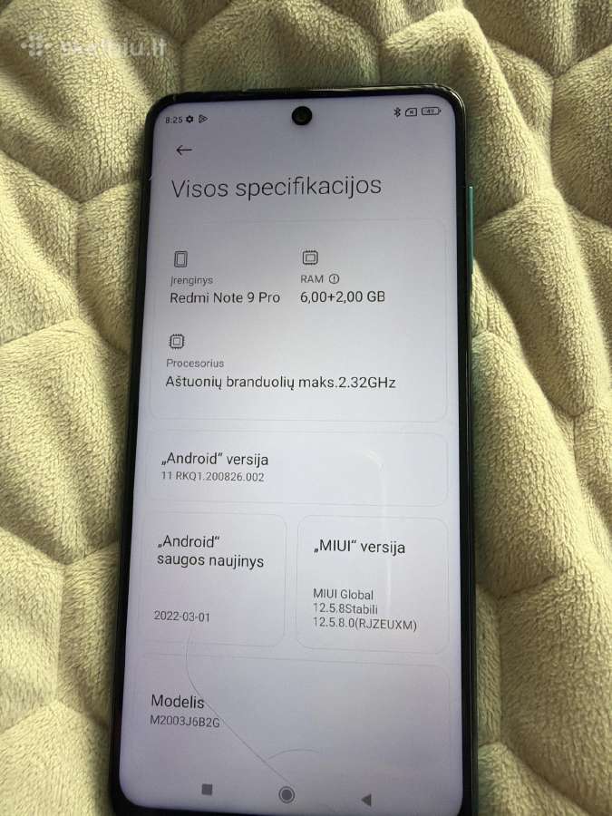 Naudoti xiaomi redmi note 9 pro - nuotraukos Nr. 3