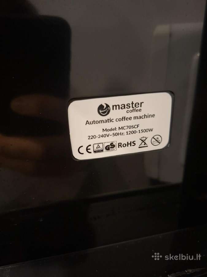Master Coffee Mc70scf automatinis kavos aparatas - nuotraukos Nr. 2