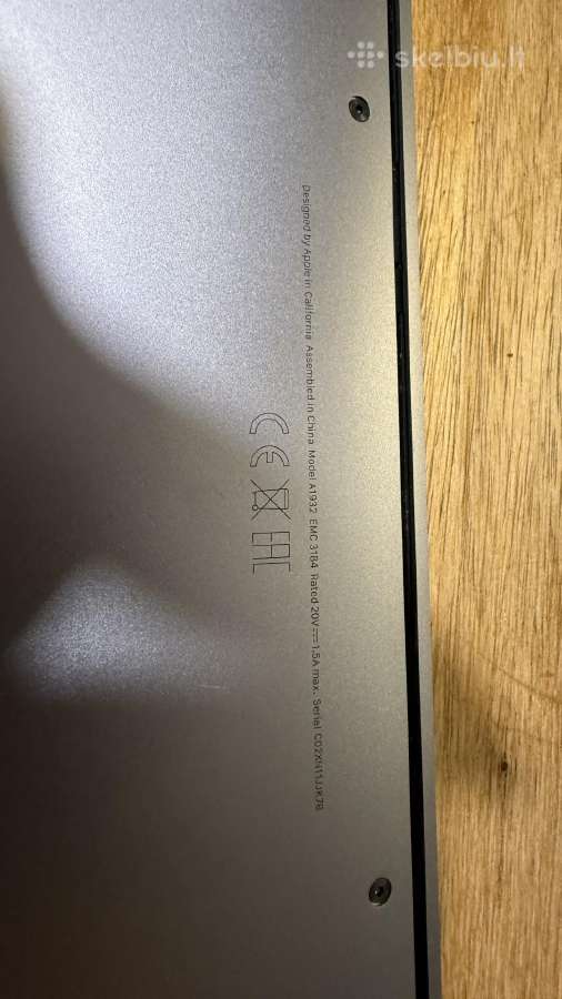 MacBook Air A1932 dalimis - nuotraukos Nr. 3