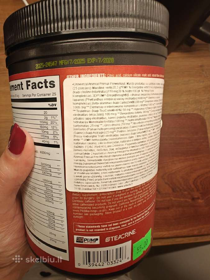 Animal primal pre workout - nuotraukos Nr. 2