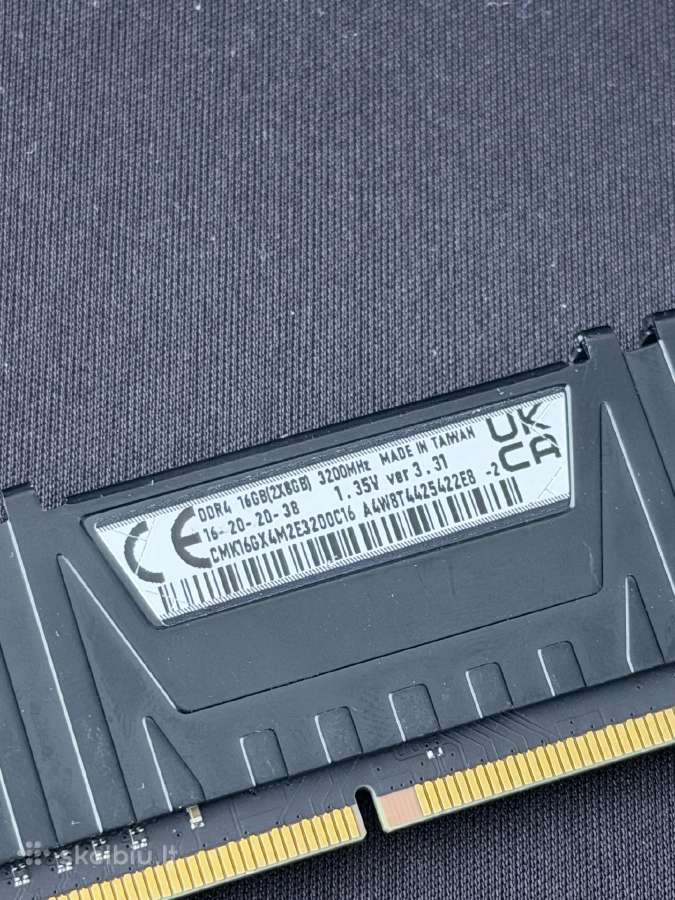 Corsair Vengeance Lpx 8 GB Ddr4 3200 RAM - nuotraukos Nr. 3