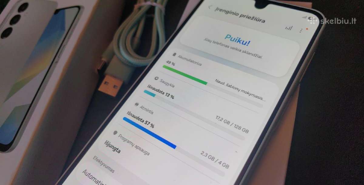 Samsung galaxy A16 128gb komplektas dezuteje - nuotraukos Nr. 7