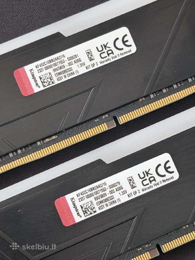 Kingston Fury Beast Rgb 16 GB 3200 Ddr4 RAM - nuotraukos Nr. 4