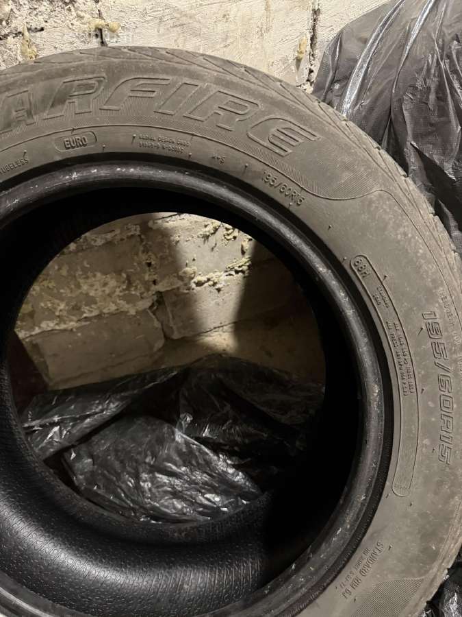 3 Vasarinės 195/60r15 padangos - nuotraukos Nr. 5