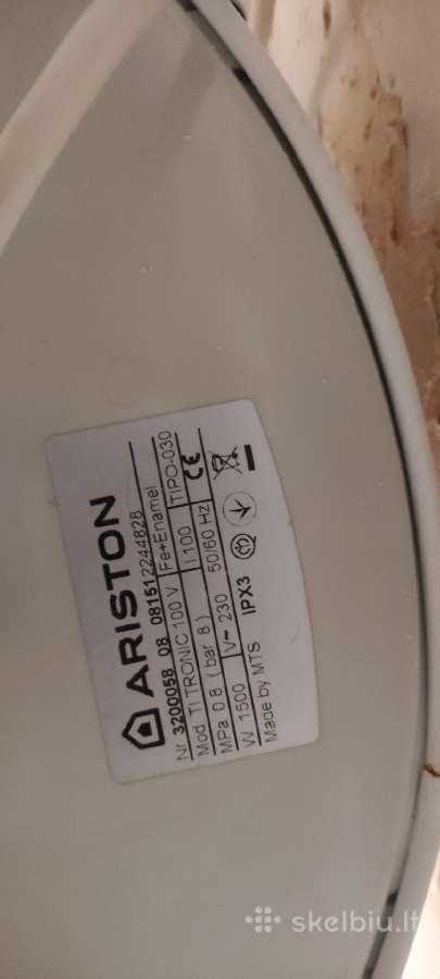 Ariston Ti tronic 100 L boileris - nuotraukos Nr. 2