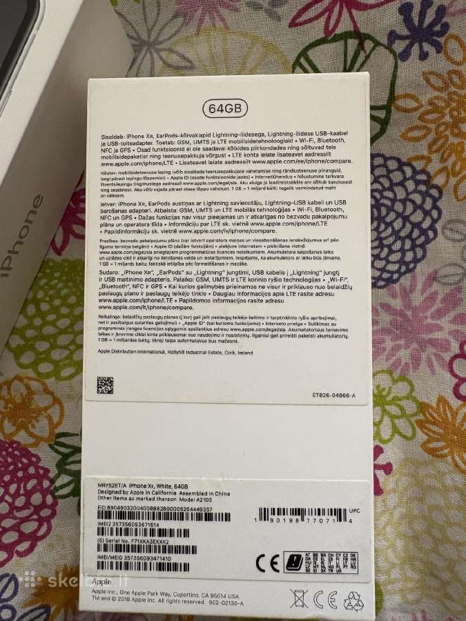 iPhone Xr 64gb white - nuotraukos Nr. 12