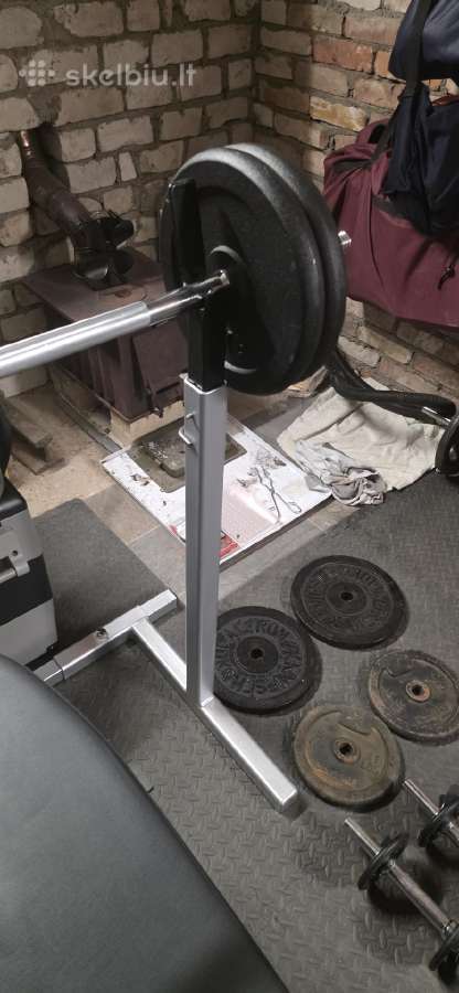 Namų sporto salės komplektas 154 kg svoriu - nuotraukos Nr. 6
