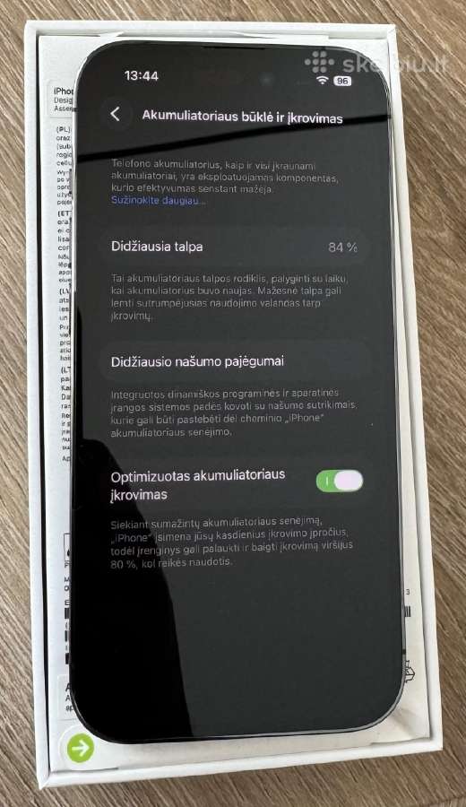 iPhone 14 Pro 128gb Deep purple - nuotraukos Nr. 8