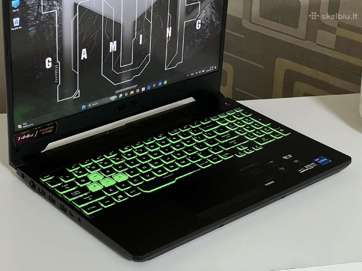 Parduodamas Asus Tuf su Rtx 3050, I5-11k, 144hz. - nuotraukos Nr. 3