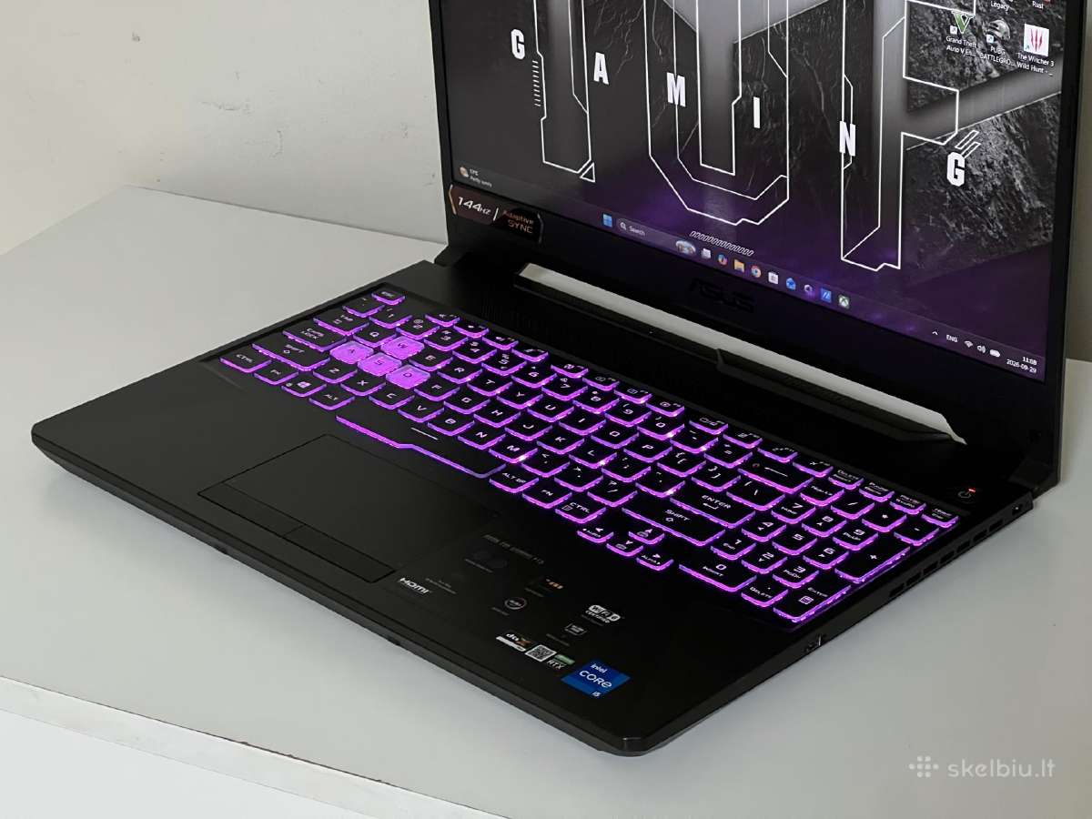 Parduodamas Asus Tuf su Rtx 3050, I5-11k, 144hz. - nuotraukos Nr. 4