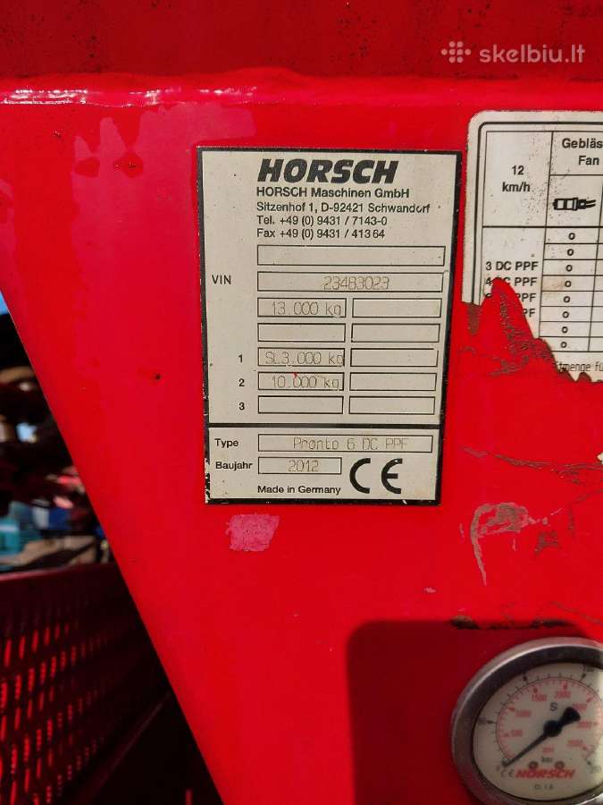 Horsch Pronto Rezervuota iki 10-07 - nuotraukos Nr. 8
