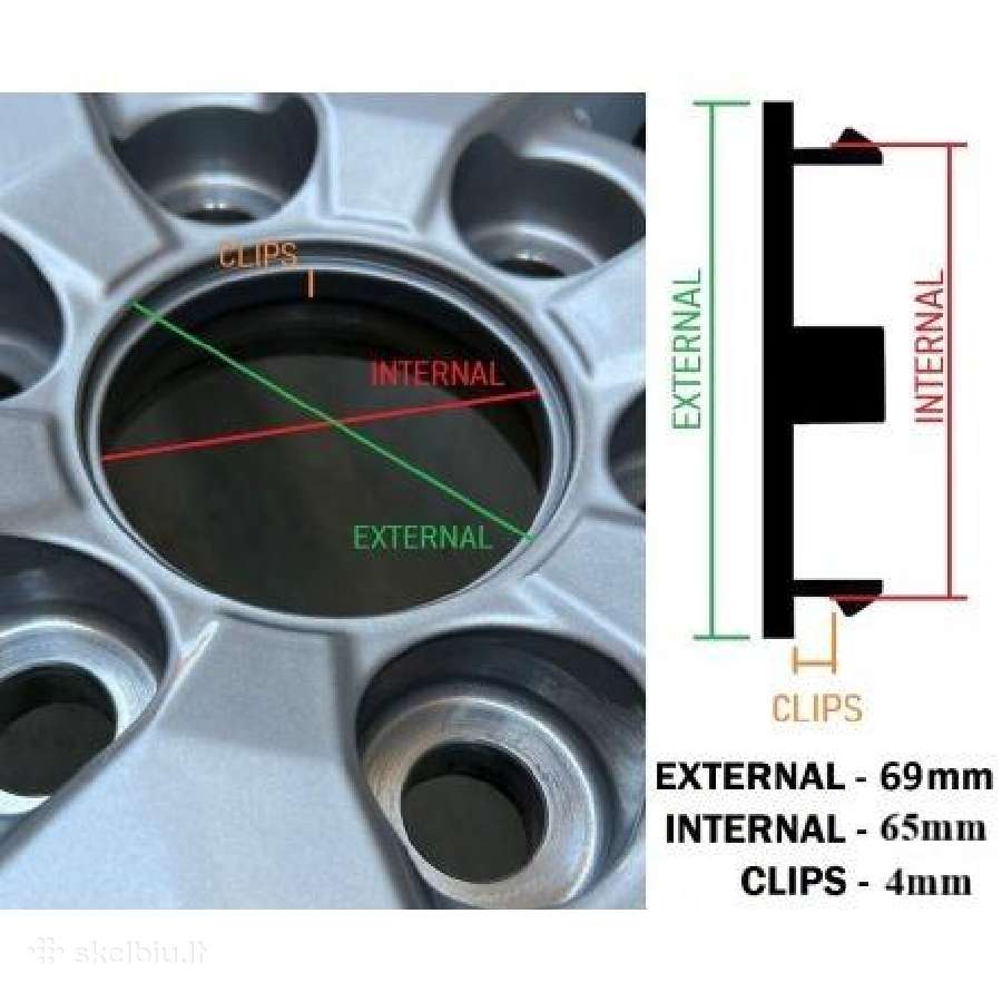 Bmw plaukiojantys ratu dangteliai 57mm 68mm 69mm - nuotraukos Nr. 6