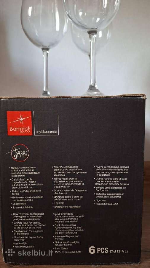 Naujos Bormioli Rocco Riserva Cabernet vyno taurės - nuotraukos Nr. 5