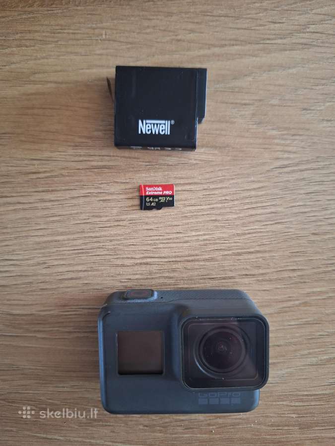 Gopro hero 5 nauja baterija, kortelė ir priedai - nuotraukos Nr. 2
