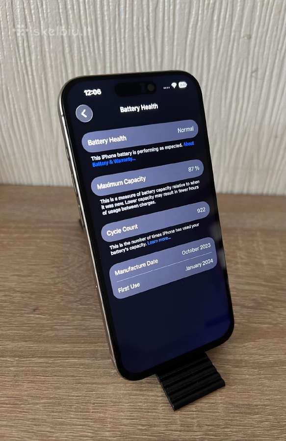 iPhone 15 Pro (256 GB) – Natural Titan - nuotraukos Nr. 10