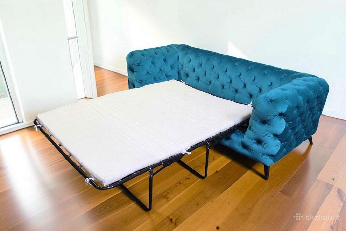 Chesterfield komplektas 3+2 su miegojimo fungcija - nuotraukos Nr. 8
