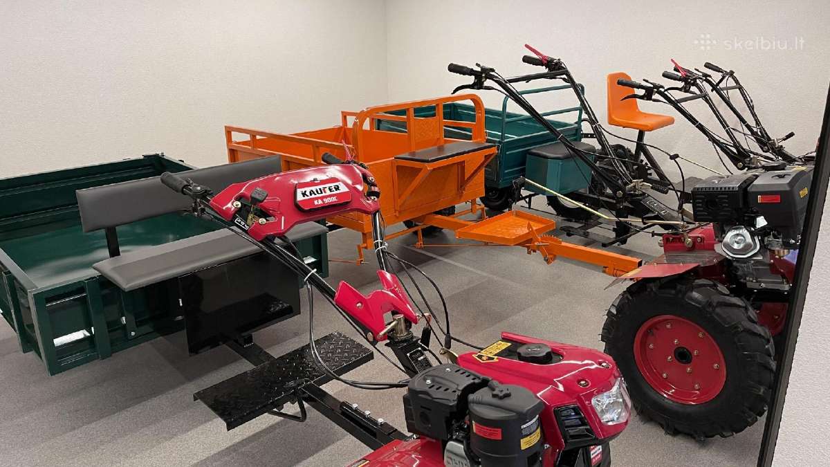 Priekaba kultivatoriui P400 oranžinės spalvos - nuotraukos Nr. 3