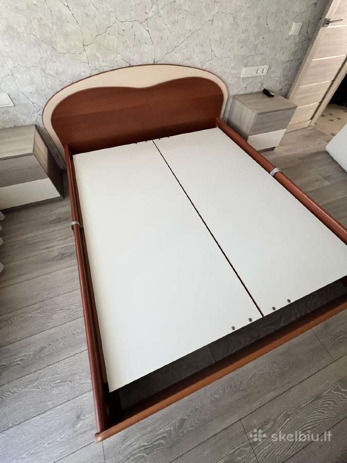 Dvigulė lova 160x200 su pakėlimo mechanizmu - nuotraukos Nr. 2