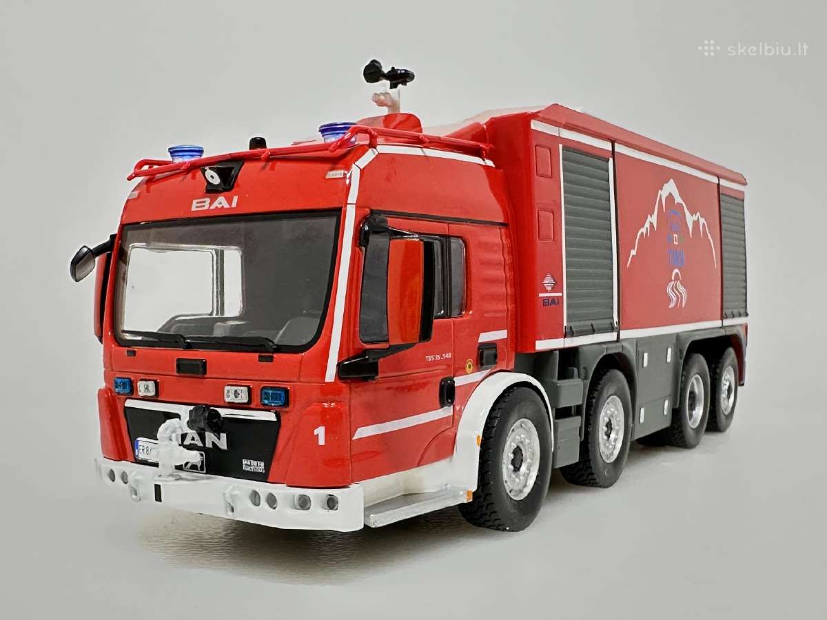 Man Tgs Proteus 2010 gaisrinė raudona 1:43 Alta - nuotraukos Nr. 3
