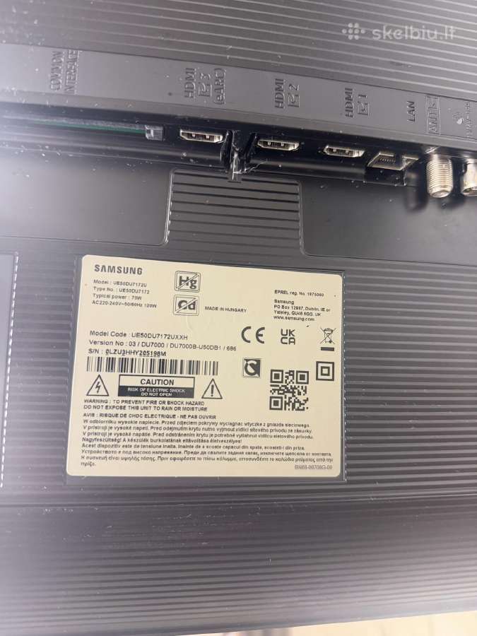 Samsung Smart TV Ue50du7172u - 50 colių (127cm) - nuotraukos Nr. 3