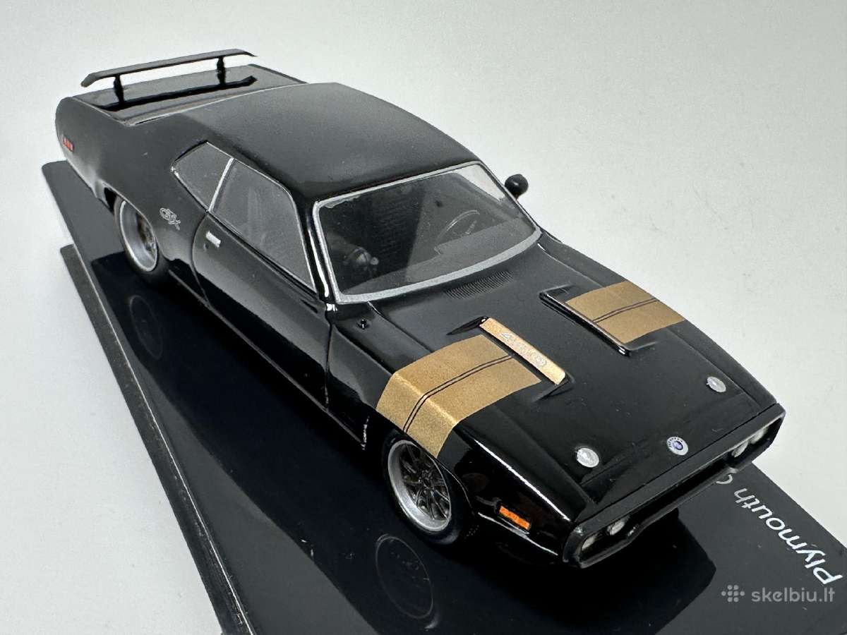 Plymouth Gtx 1971 Dominic Toretto juoda 1:43 Fa - nuotraukos Nr. 5