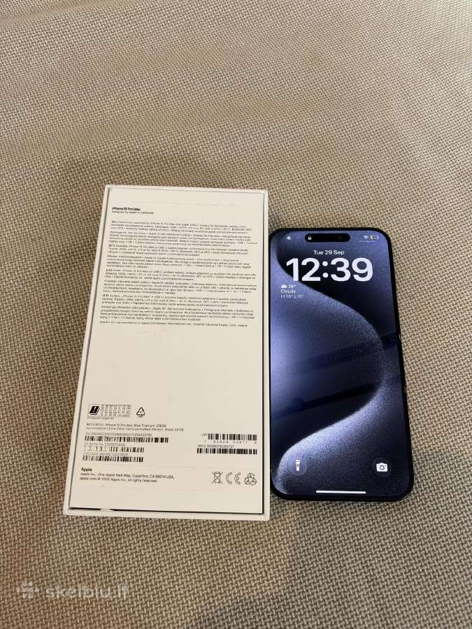 iPhone 15 pro max 256 GB - nuotraukos Nr. 2